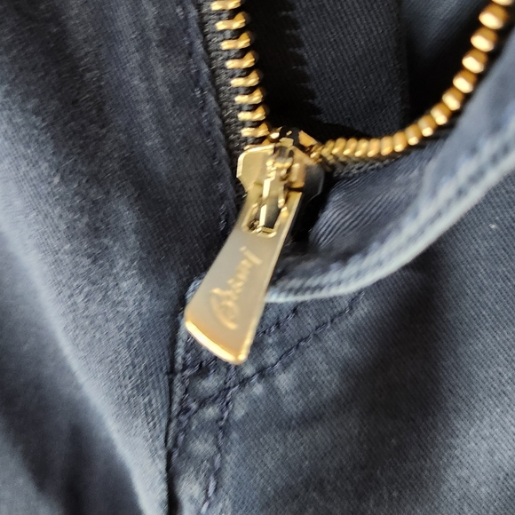 Outstanding BRIONI Navy Blue Cotton Blend Straight Leg Chinos Made Italy sz 44 - Picture 9 of 11